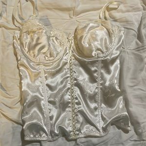 white corset top